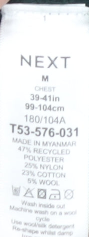 Next Men's Green Cable-Knit Crew Neck Jumper M