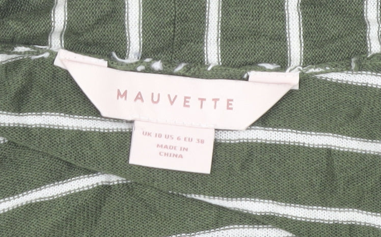 Womens UK Size 10 Mauvette Green Cardigan