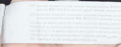 Bershka Women's Black Striped Jersey Mock Neck Top M