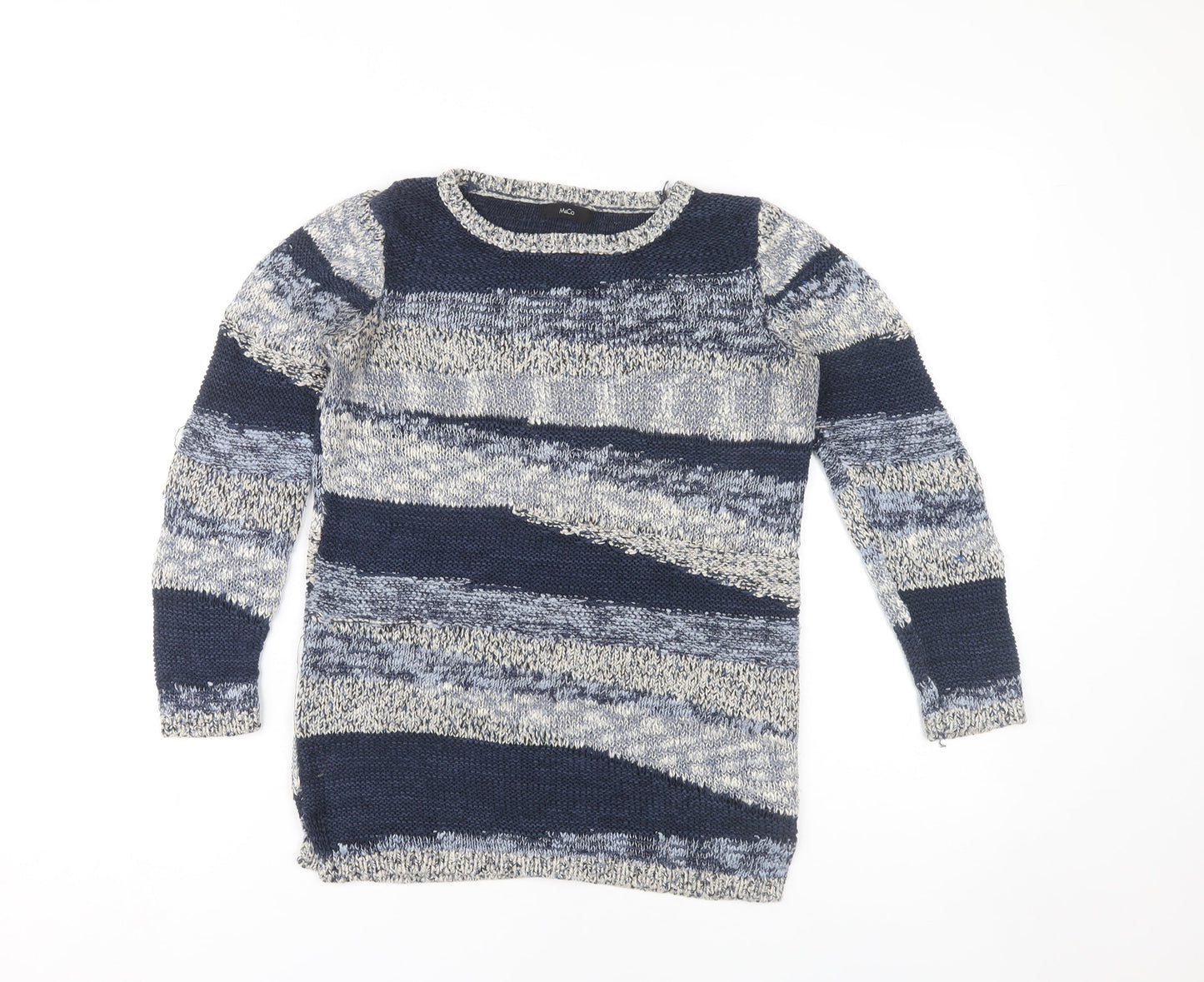 Womens UK Size 8 M&Co Multicoloured Pullover Jumper