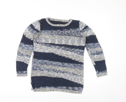 Womens UK Size 8 M&Co Multicoloured Pullover Jumper