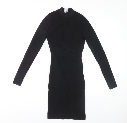 Bershka Women's Black Dress S - Rhinestone Party Wear