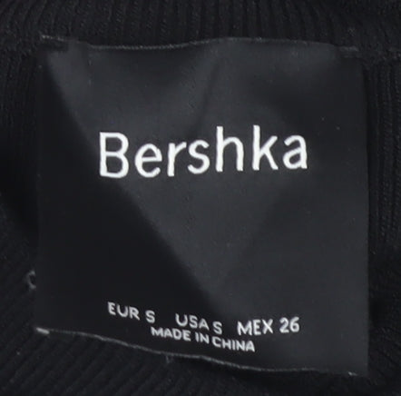 Bershka Women's Black Dress S - Rhinestone Party Wear
