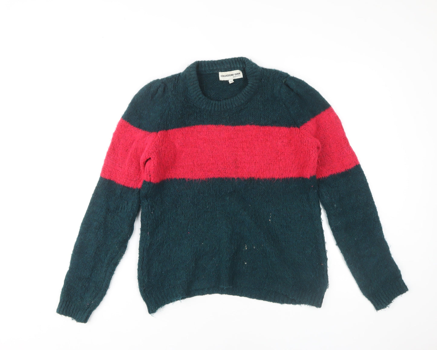 Womens UK Size S/M Collezione Gaia Multicoloured Pullover Jumper