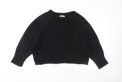Womens UK Size M Zara Black Pullover Jumper