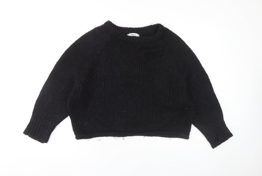 Womens UK Size M Zara Black Pullover Jumper