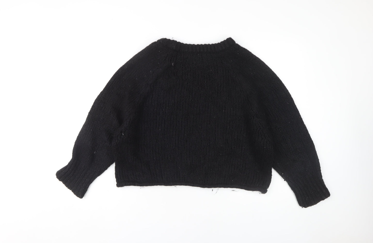 Womens UK Size M Zara Black Pullover Jumper