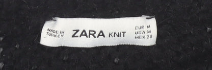 Womens UK Size M Zara Black Pullover Jumper