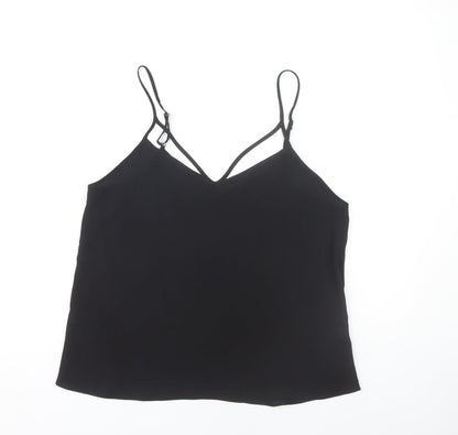 Womens UK Size 10 River Island Black Camisole Tank