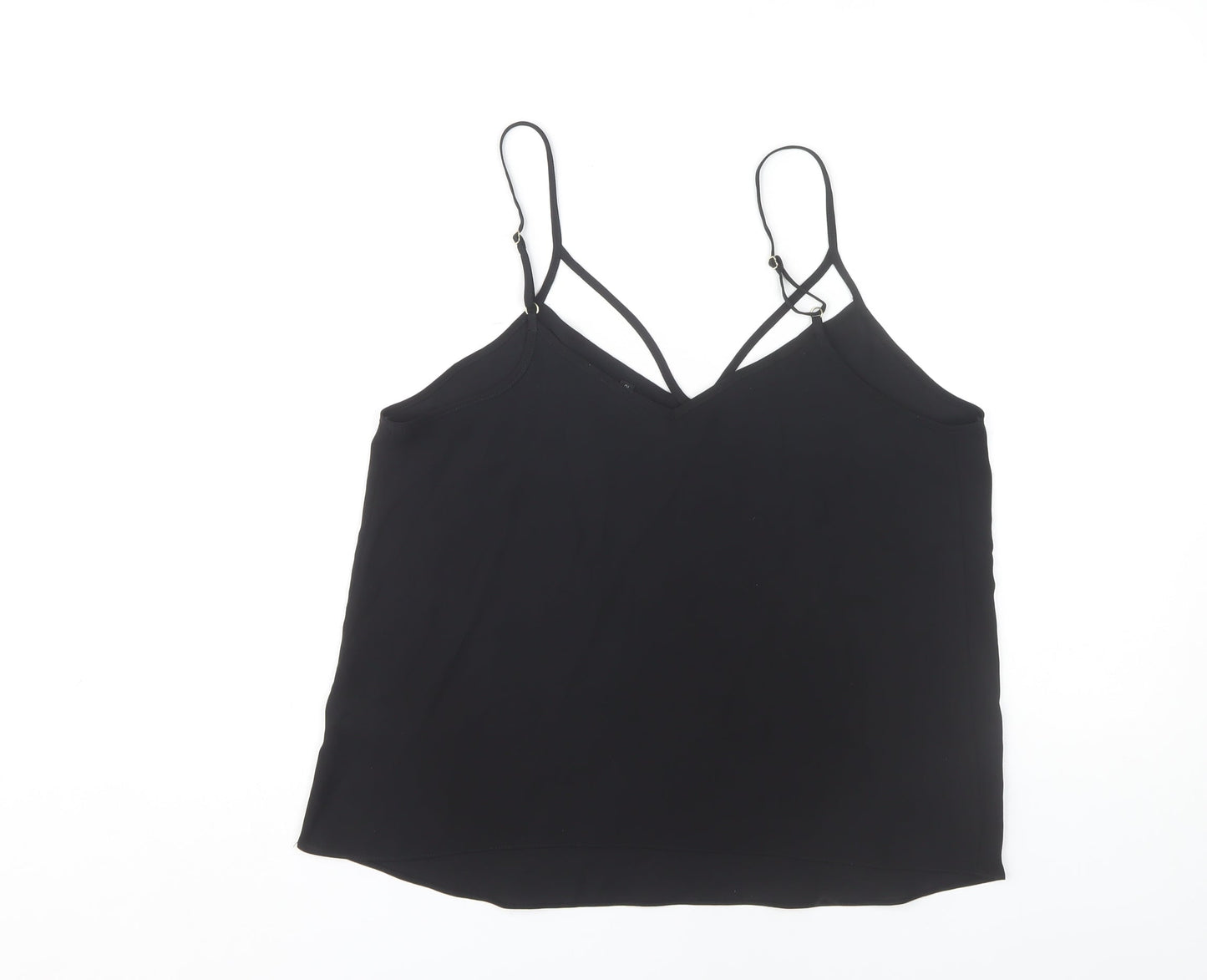 Womens UK Size 10 River Island Black Camisole Tank