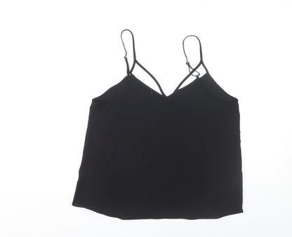 Womens UK Size 10 River Island Black Camisole Tank