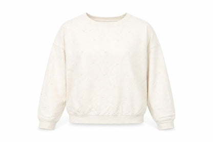 NEXT Women's Beige Embroidered Sweatshirt, Size M