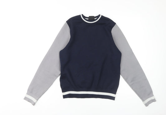 Breakout Men's Blue & Grey XS Pullover Jumper