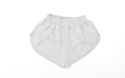 PrettyLittleThing Women's Grey Sweat Shorts Size 8