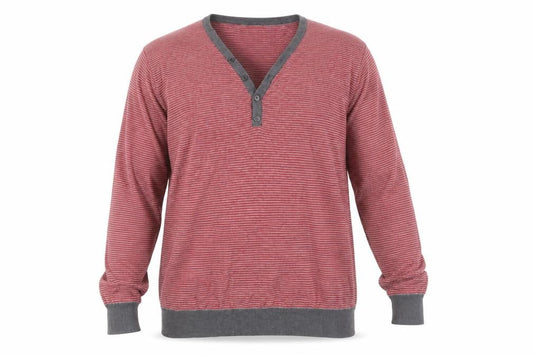 Mens UK Size L ASOS Red Henley Jumper