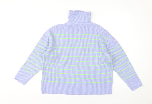 Womens UK Size M Marks and Spencer Blue Pullover Jumper
