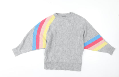 Womens UK Size 10 M&Co Grey Pullover Jumper