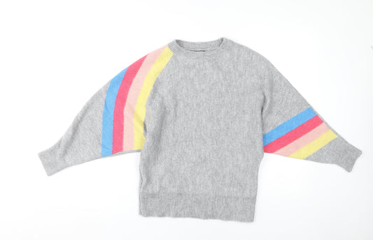 Womens UK Size 10 M&Co Grey Pullover Jumper