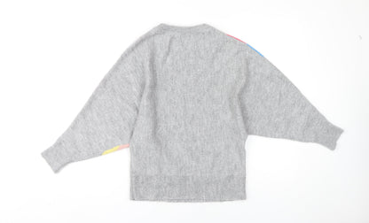 Womens UK Size 10 M&Co Grey Pullover Jumper