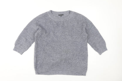 Womens UK Size 10 Warehouse Grey Pullover Jumper