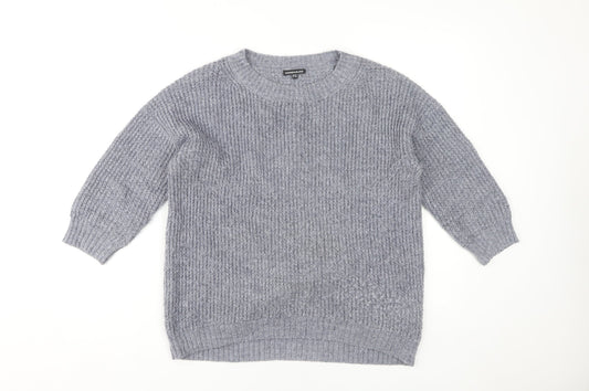 Womens UK Size 10 Warehouse Grey Pullover Jumper
