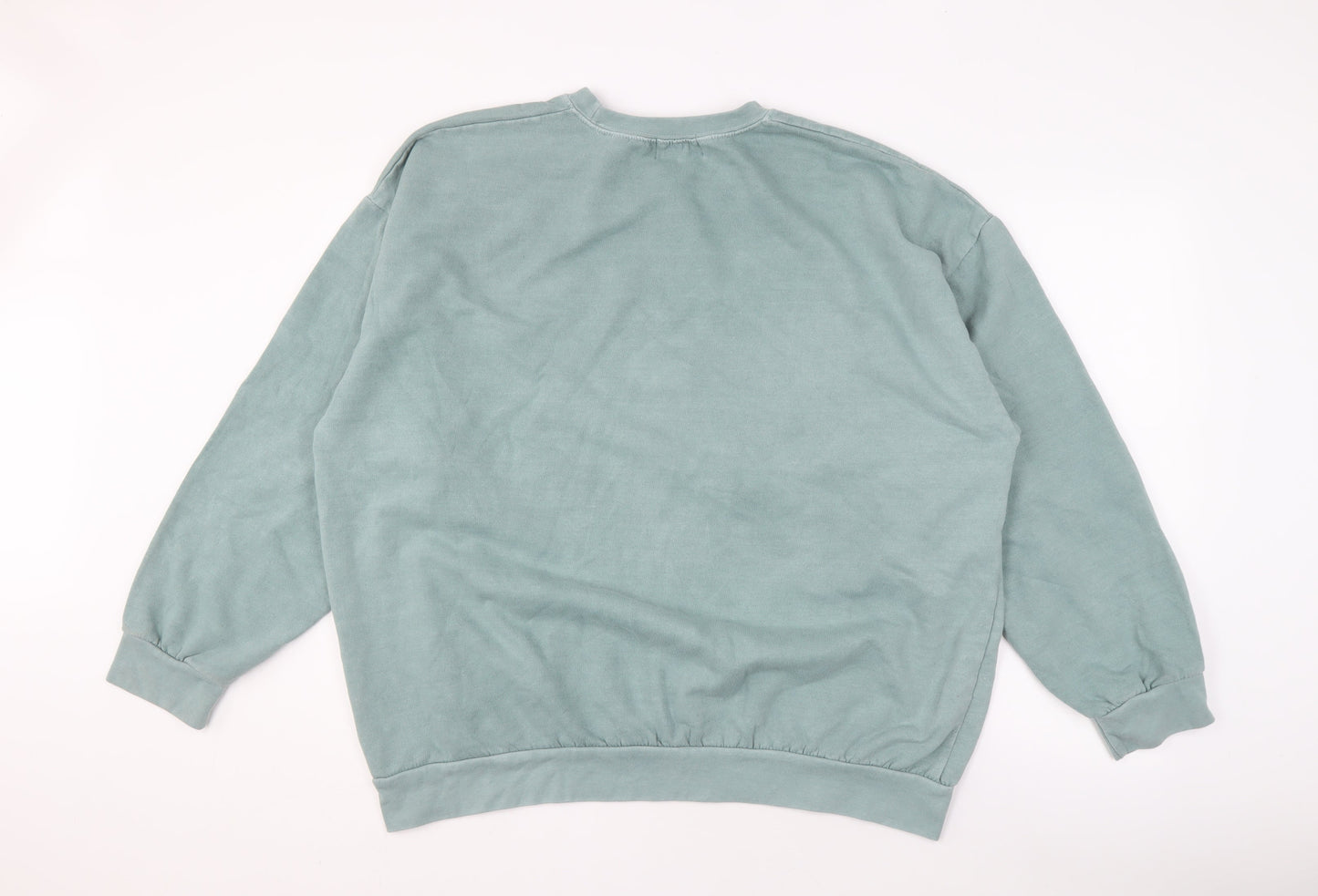 Topman Men's Green Pullover Sweatshirt, Size L