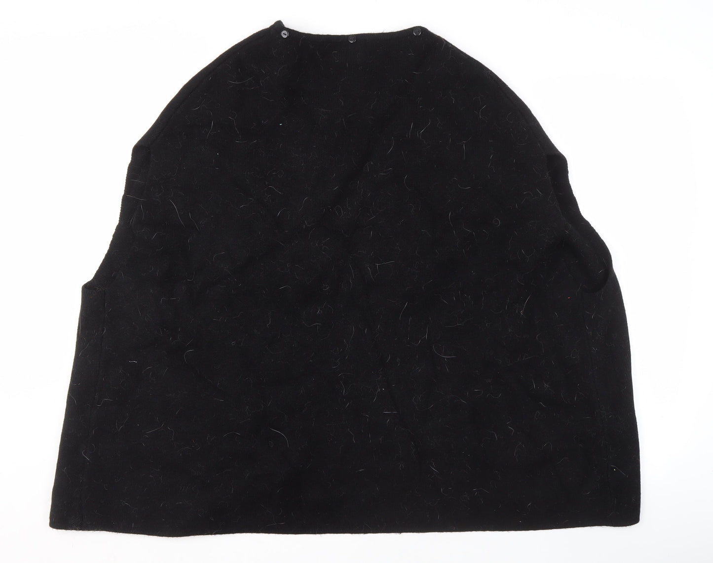 Womens UK Size 10 Afibel Black Cape Jumper
