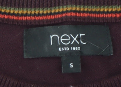 Next Men's Small Red Pullover Jumper