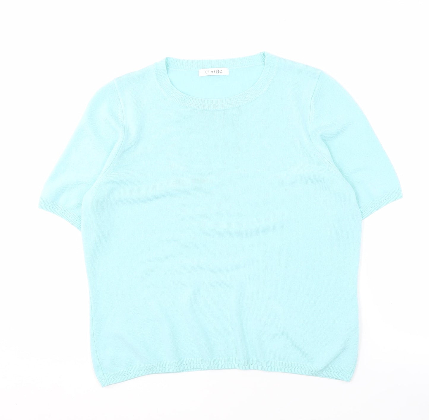 Womens UK Size 14 Marks and Spencer Blue Pullover Jumper