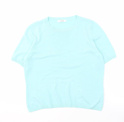 Womens UK Size 14 Marks and Spencer Blue Pullover Jumper