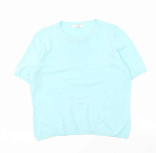 Womens UK Size 14 Marks and Spencer Blue Pullover Jumper
