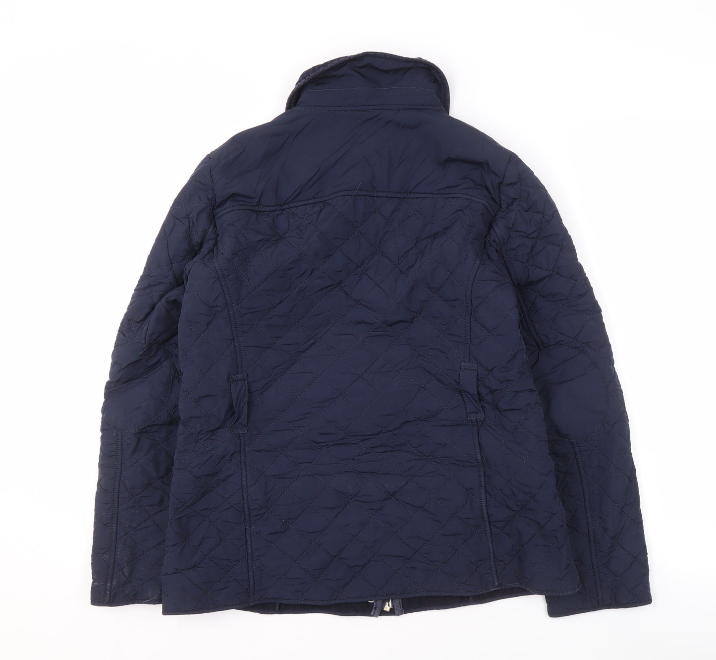 Womens UK Size 10 Marks and Spencer Blue Quilted Coat