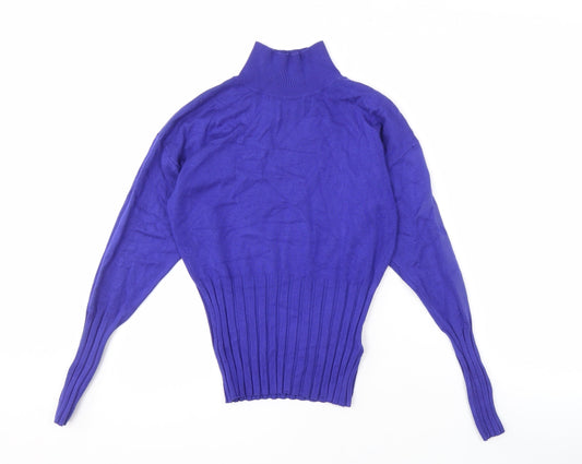 Womens UK Size 10 Marks and Spencer Purple Pullover Jumper