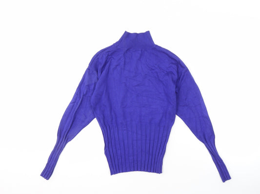 Womens UK Size 10 Marks and Spencer Purple Pullover Jumper