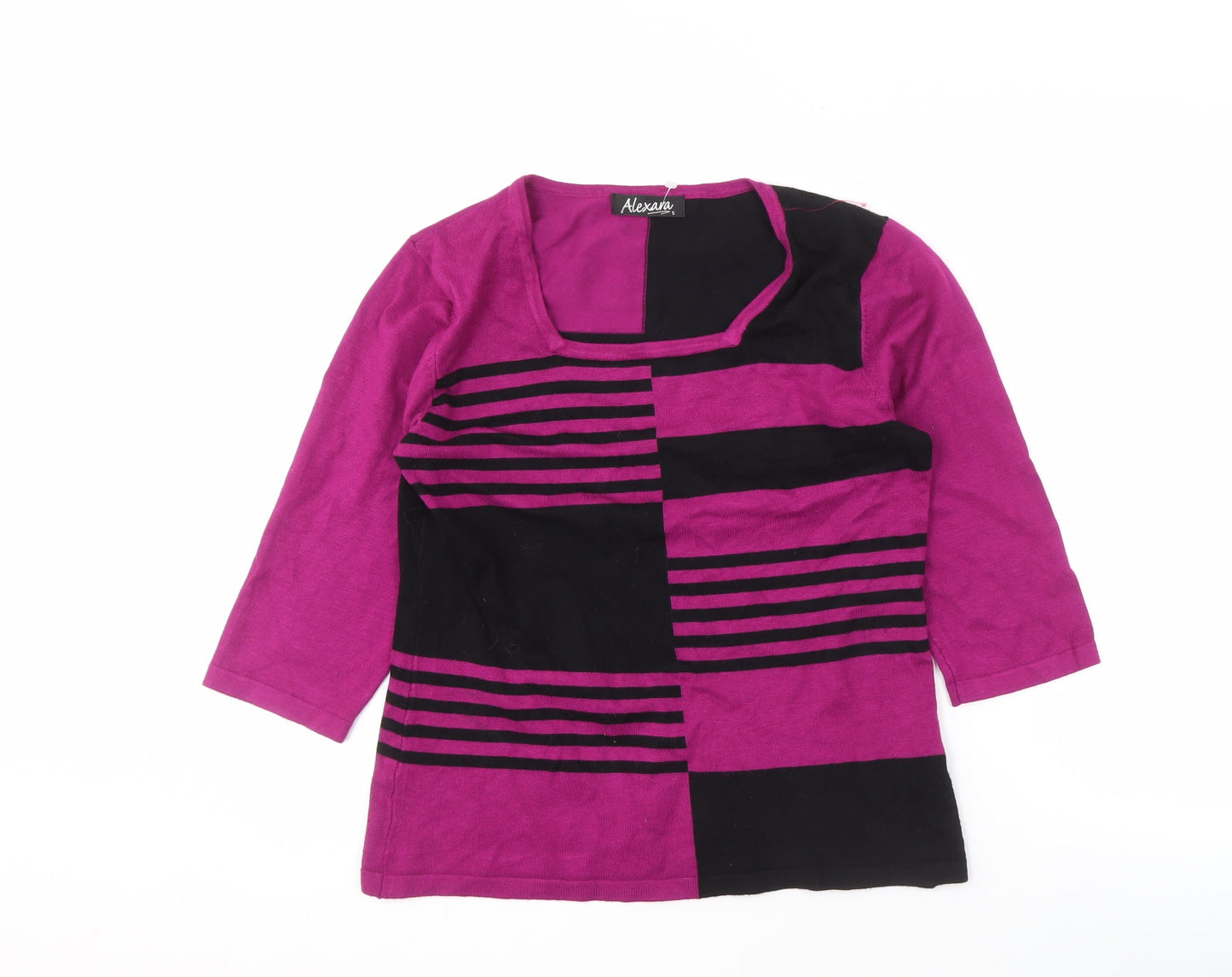 Womens UK Size S Alexara Multicoloured Pullover Jumper