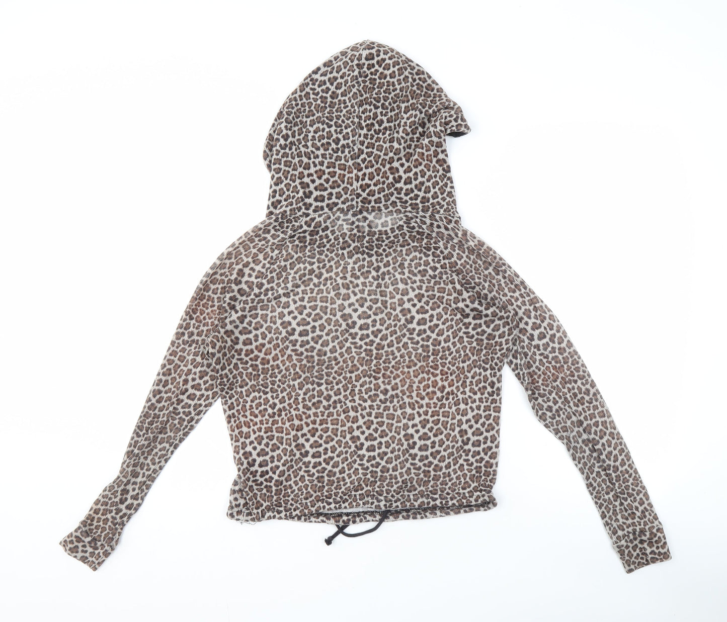 H&M Divided Women's Leopard Print Hoodie, Small