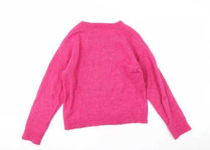 Roman Women's Pink Knit Pullover Jumper - Size S