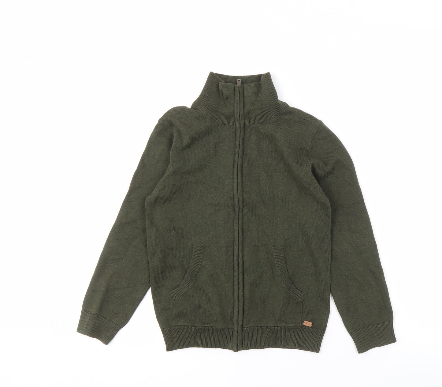 MNG Boys Green Zip Jacket 7-8 Years with Pockets