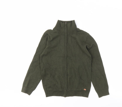 MNG Boys Green Zip Jacket 7-8 Years with Pockets
