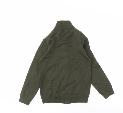 MNG Boys Green Zip Jacket 7-8 Years with Pockets