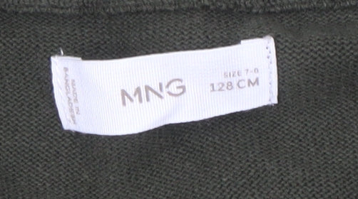 MNG Boys Green Zip Jacket 7-8 Years with Pockets