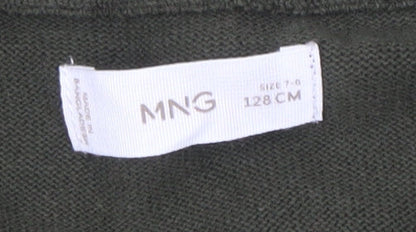 MNG Boys Green Zip Jacket 7-8 Years with Pockets