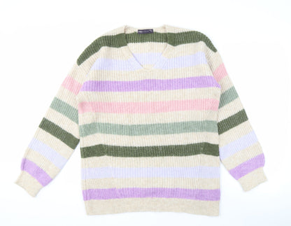 Womens UK Size M Marks and Spencer Multicoloured Pullover Jumper