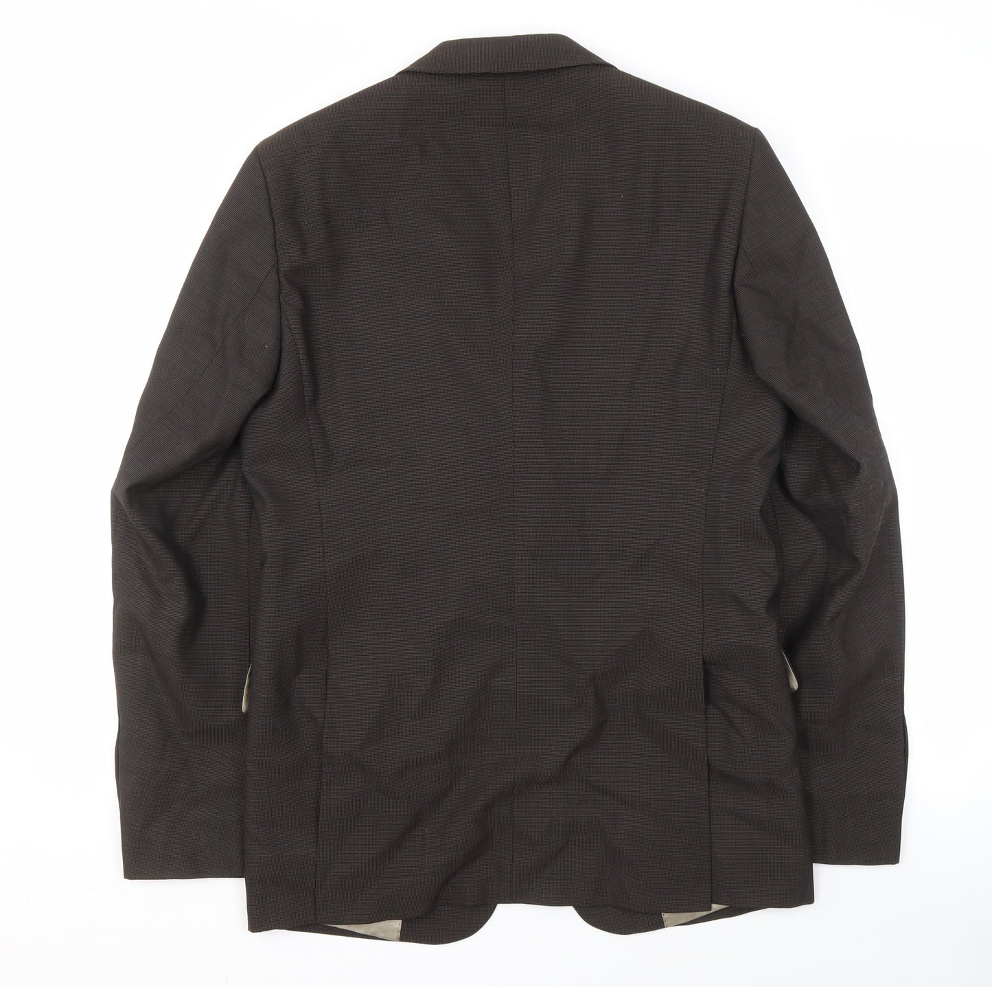 Mens UK Size 36 Zara Regular Brown Suit Jacket