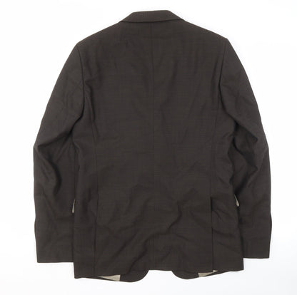 Mens UK Size 36 Zara Regular Brown Suit Jacket