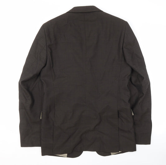 Mens UK Size 36 Zara Regular Brown Suit Jacket