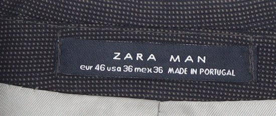 Mens UK Size 36 Zara Regular Brown Suit Jacket