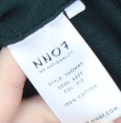 NNO7 Men's Green Crew Neck Pullover Jumper - L