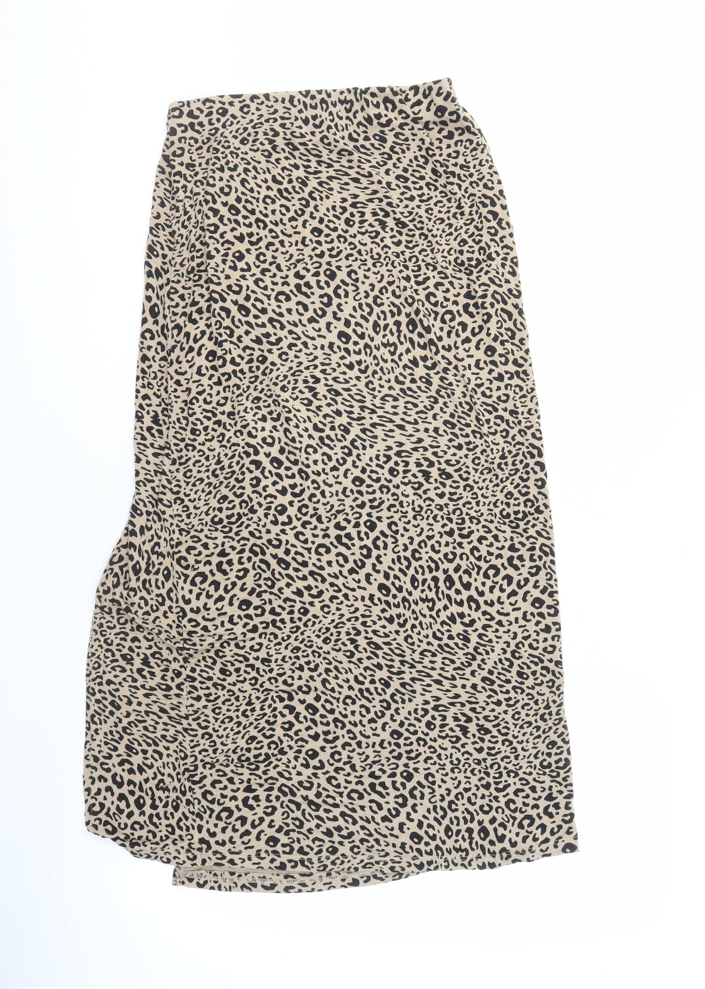 New Look Women's Beige Animal Print Skirt Size 10