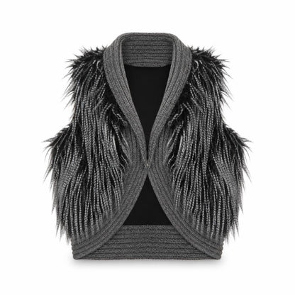 Vero Moda Jeans Women's Grey Vest Jumper Knit XL